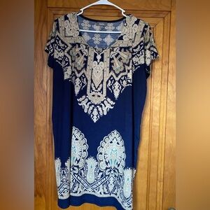 Neumann Marcus Navy Blue Dress